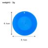 SKU_08_迷你小杯垫蓝色打孔 Miniature Simulation 5cm Coaster Keychain