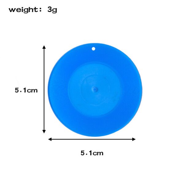 SKU_08_迷你小杯垫蓝色打孔 Miniature Simulation 5cm Coaster Keychain