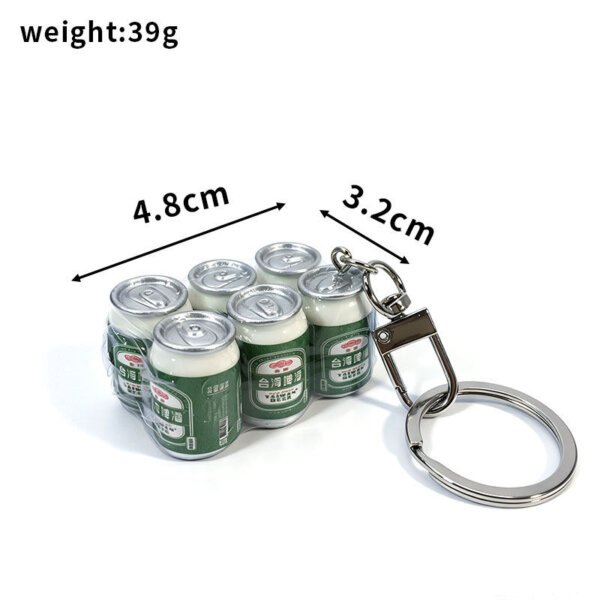 SKU_10_排装易拉罐金牌台湾啤酒-门扣单圈 Canned Beer Gashapon Charm