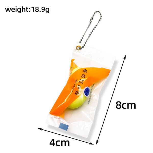 SKU_11_东京香蕉-原味-波珠链 Bandai Gashapon Bread-Themed Keychain