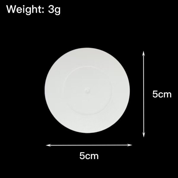 SKU_13_5CM迷你小杯垫白色-不打孔 Miniature Simulation 5cm Coaster Keychain