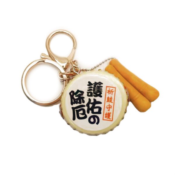 SKU_14_大鼓-除恶护佑 Realistic Customized Resin Drum Keychain