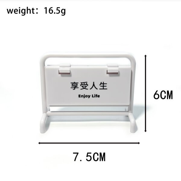 Customizable Double-sided Desktop Standing Sign