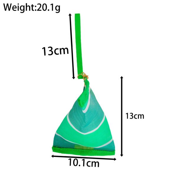 SKU_17_粽子零钱包-绿色 Customizable Mesh Shopping Tote Bag Coin Purse Keychain