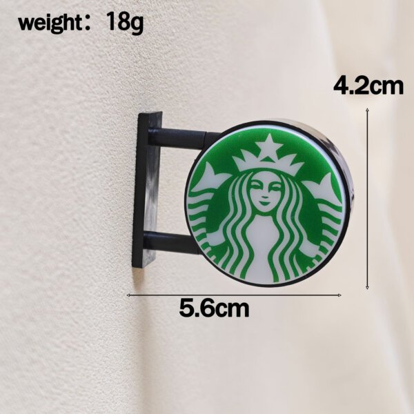 SKU_19_圆形灯牌星爸爸绿色-冰箱贴 Customizable Round Light-Up Refrigerator Magnet