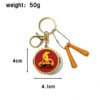 SKU_19_马年大鼓-2026马 Realistic Customized Resin Drum Keychain