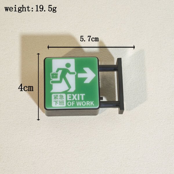 SKU_23_正方形紧急下班灯牌-冰箱贴 Customizable Square Magnetic Light-Up Fridge Magnet