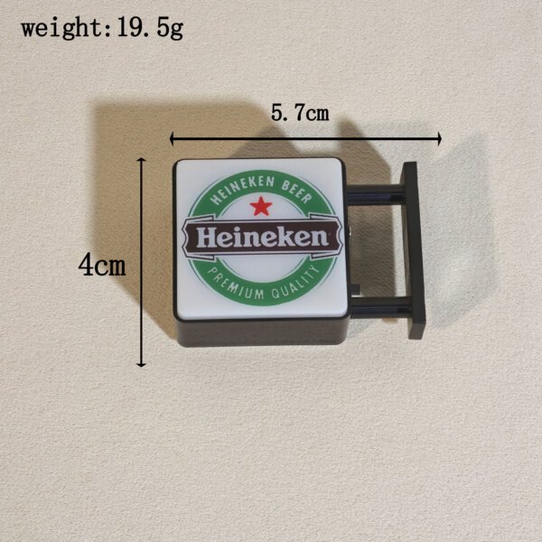SKU_24_正方形海尼根灯牌-冰箱贴 Customizable Square Magnetic Light-Up Fridge Magnet