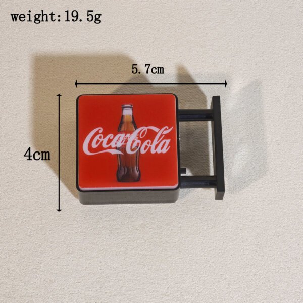 SKU_28_正方形可口可乐灯牌-冰箱贴 Customizable Square Magnetic Light-Up Fridge Magnet