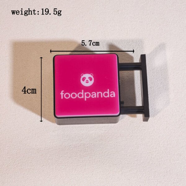 SKU_36_正方形Foodpanda灯牌-冰箱贴 Customizable Square Magnetic Light-Up Fridge Magnet
