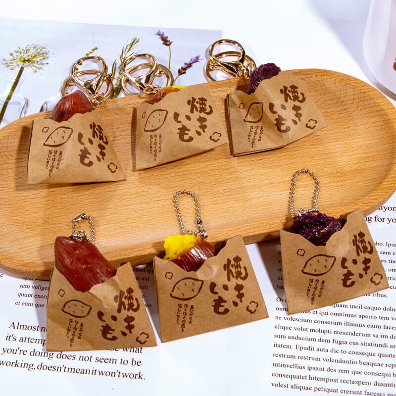Japanese Miniature Roasted Sweet Potato Gashapon Keychain 3 主图 01 1