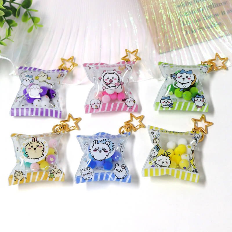 Popular Manga Character Chiikawa Candy-Bag-Style Inflatable Keychain 3 主图 01 5