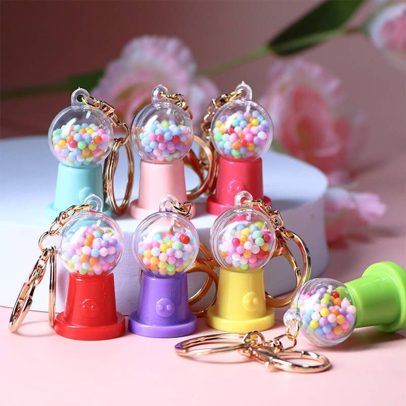 Realistic Miniature Colorful Candy Machine Keychain 3 主图 02 2