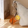 Creative Realistic Lemon Black Tea & Bubble Tea Cup Keychain