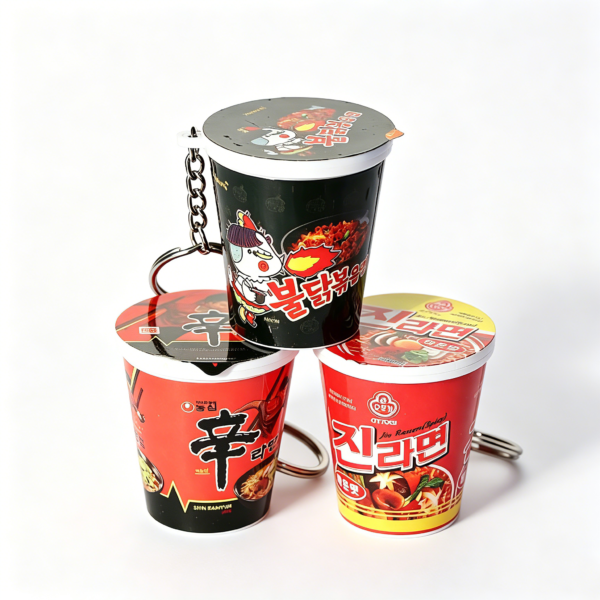 主图 Realistic Korean Instant Noodle Cup Snack Keychain