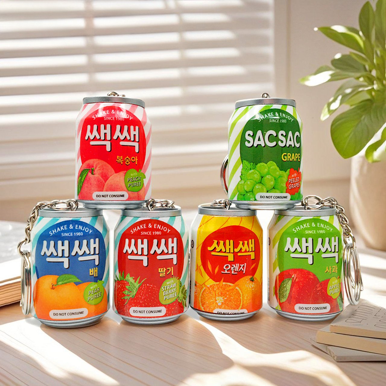 Realistic Korean Lotte Juice Pull-tab Can Keychain 3 主图 01 1