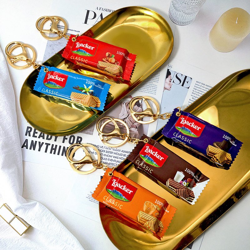 Realistic Italian Wafer Snack Bag Keychain 3 主图 01 19