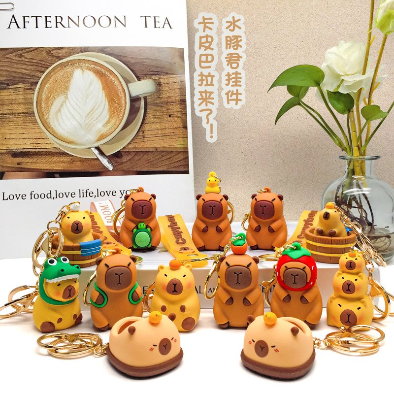 Creative Resin Capybara Keychain 2 主图 01 25