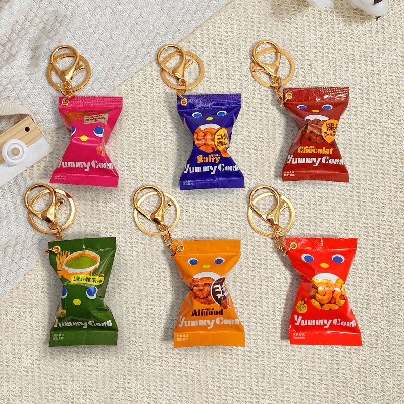 Tohato Caramel Peanut Puffed Snack Bag Keychain 2 主图 01 40