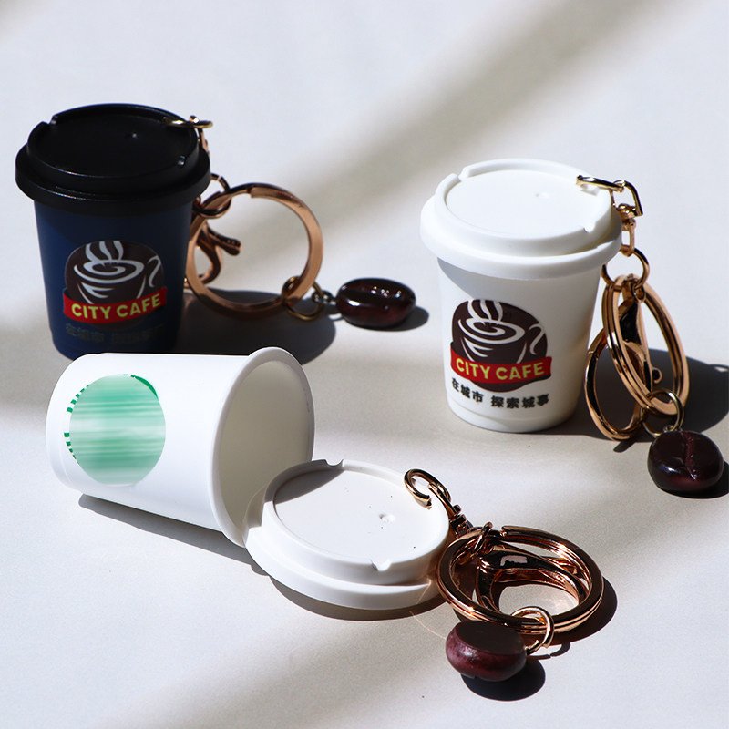 Miniature Simulation Coffee Cup Keychain 2 主图 01 41
