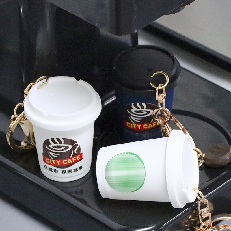 Miniature Simulation Coffee Cup Keychain 3 主图 02 30