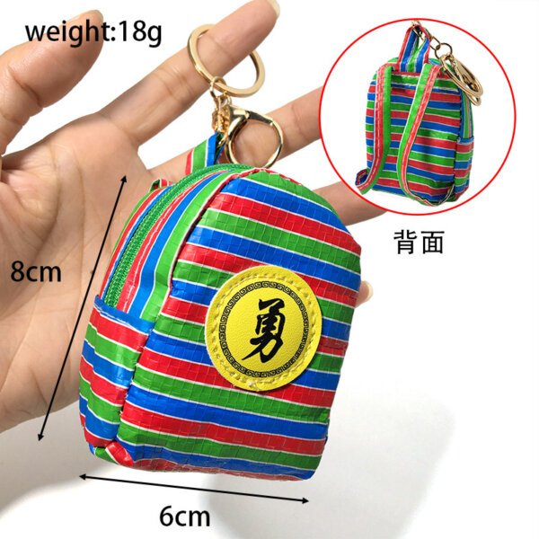 主图_02 Customizable Mesh Shopping Tote Bag Coin Purse Keychain