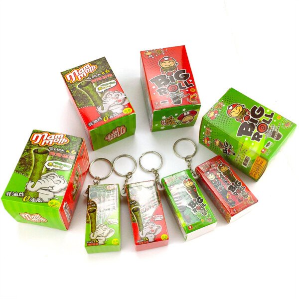 Miniature "Little Boss" Seaweed Snack Gashapon Keychain