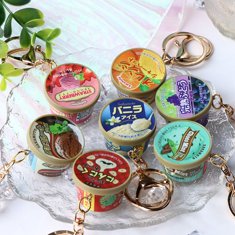 Miniature Japanese-brand Ice cream Gashapon Keychain 3 主图 02 6
