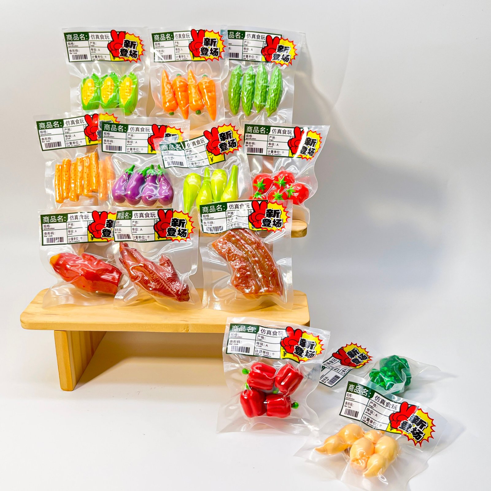 Miniature Realistic Vacuum-Packed Vegetable Fridge Magnet 3 主图 03 16 scaled