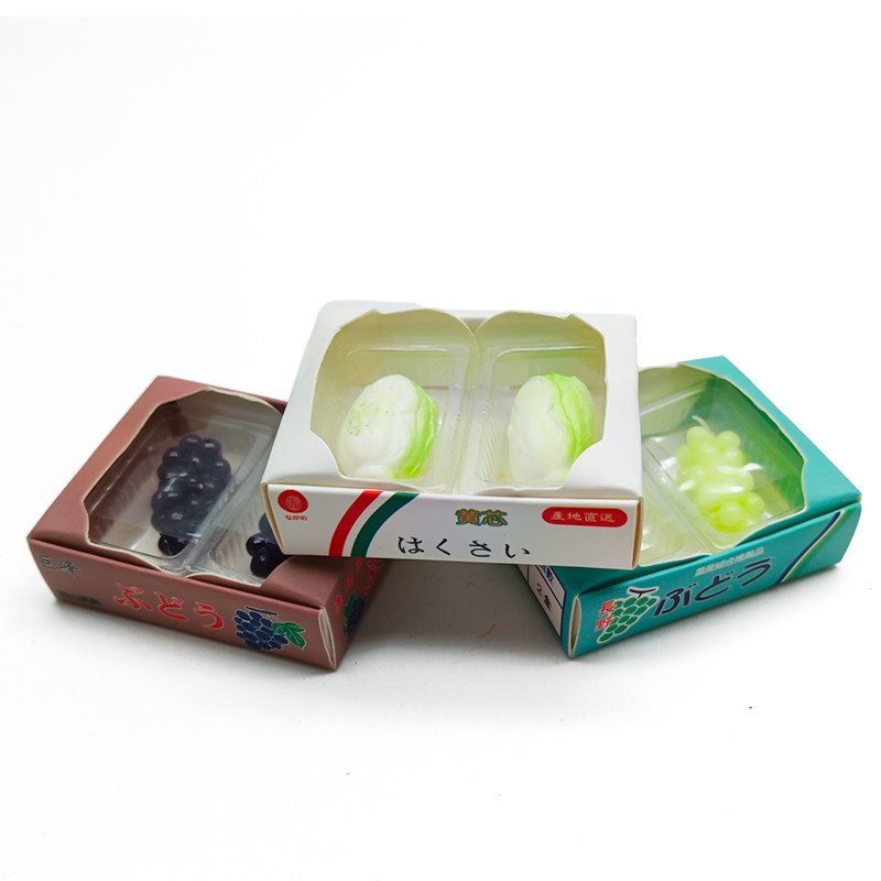 Boxed Faux Fruit Vegetable Crate Keychain 2 主图 03 4
