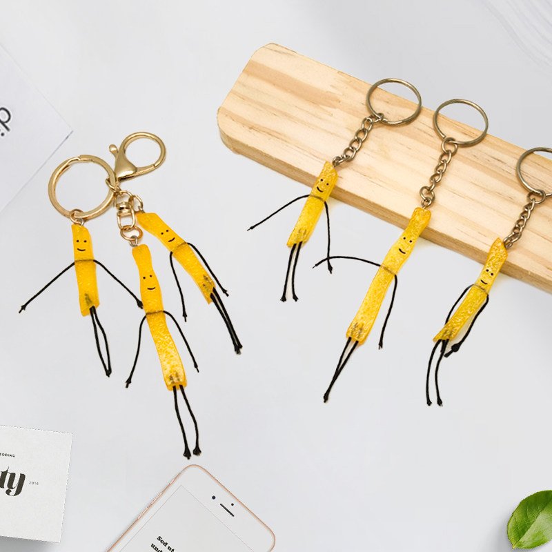 Creative "Three Brothers" French Fries Keychain 3 主图 04 23