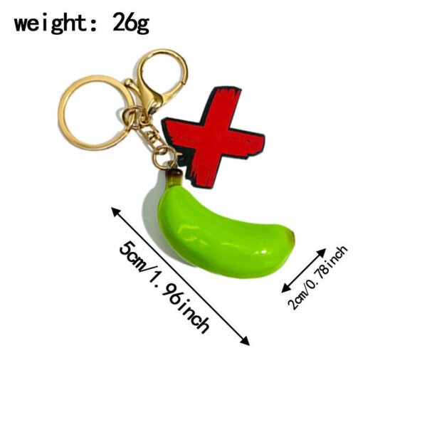 主图_05 Simulated Resin Banana Keychain