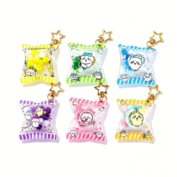 产品名称 (3) Popular Manga Character Chiikawa Candy-Bag-Style Inflatable Keychain