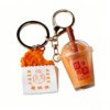 优化图片清晰度 Mini Bubble Tea Cup Keychain | Taiwan Style Milk Tea Pendant