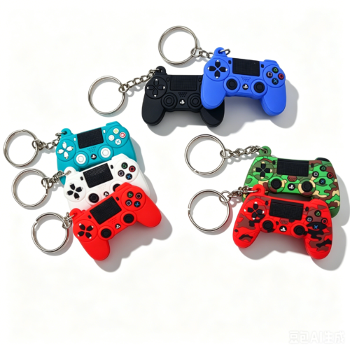 Realistic PVC Game Controller Keychain