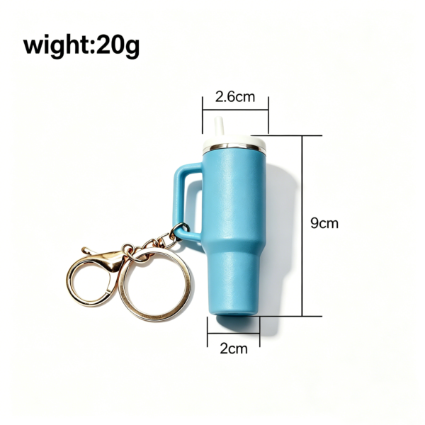 Miniature Replica Stanley Cup Tumbler Keychain