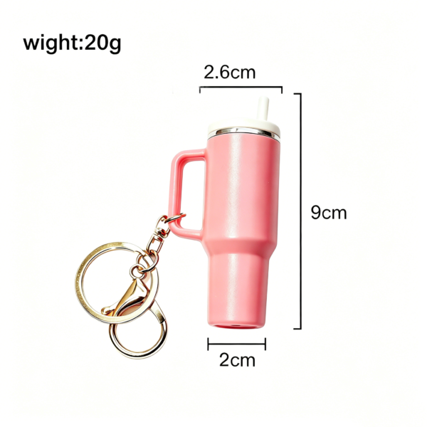 Miniature Replica Stanley Cup Tumbler Keychain