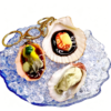 Food Model Seafood Scallop Keychain