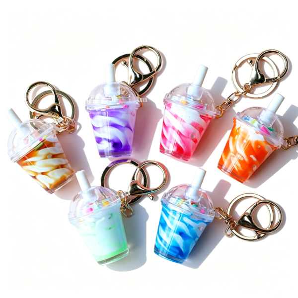 Cute Candy Sundae Ice Cream Keychain