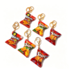 更换图片背景为纯白色 Realistic Corn Chip Snack Bag Keychain