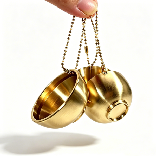 更换图片背景为纯白色 Simulated Gold Bowl Lucky Keychain