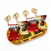 更换图片背景为纯白色 British Potato Chip Snack Bag Keychain