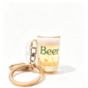更换图片背景为纯白色 Miniature Simulation Beer Mug,Cola Cup Liquid Sand Keychain
