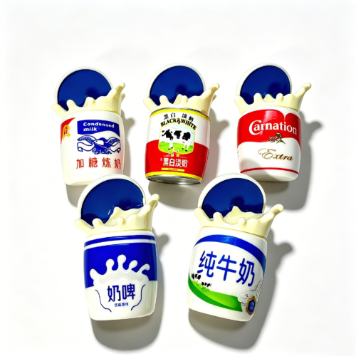 Creative Resin Simulation Milk Cup Magnetic Fridge Magnet