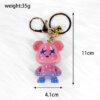 未标题-11 Gradient Iridescent Plated Violent Bear Keychain