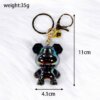 未标题-8 Gradient Iridescent Plated Violent Bear Keychain