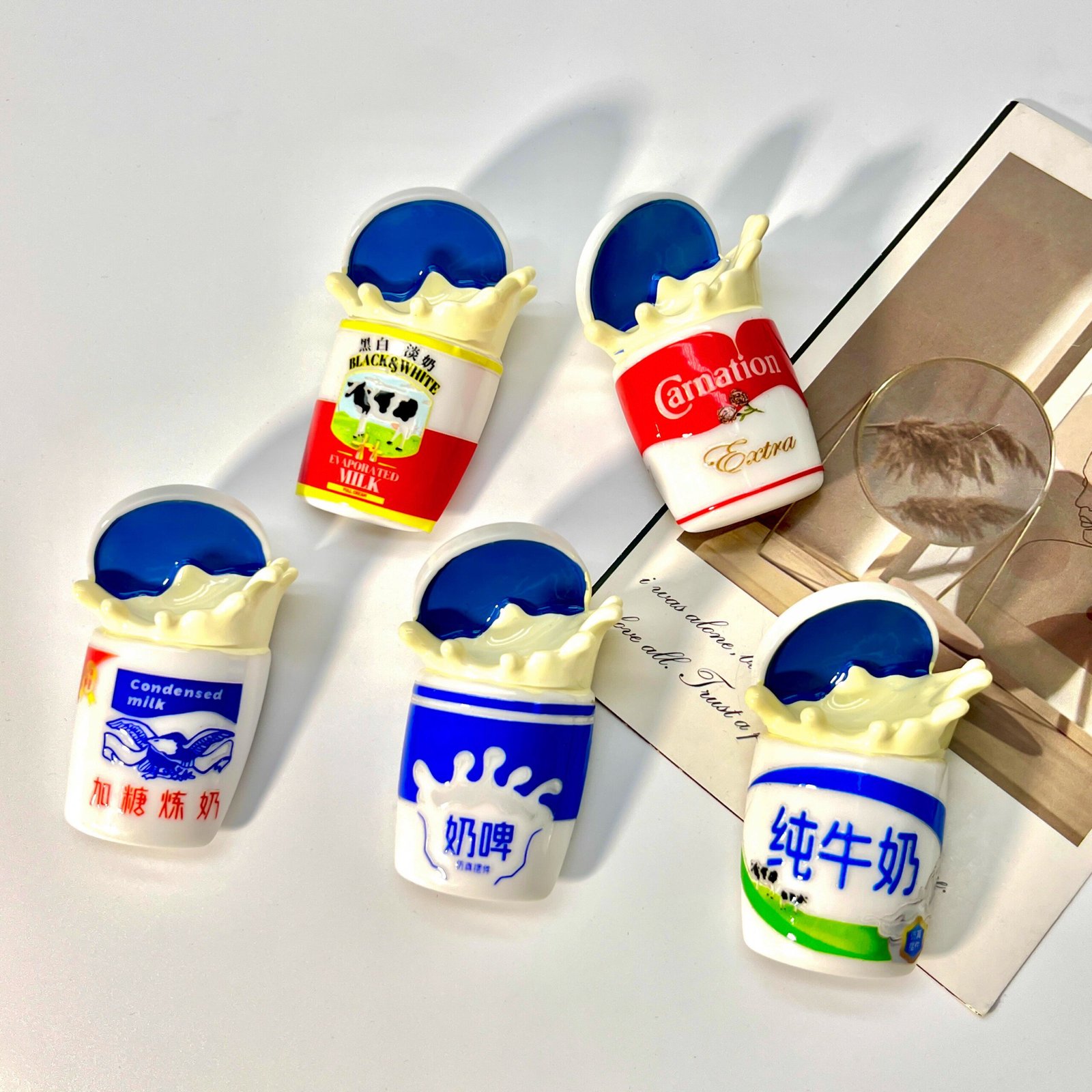 Creative Resin Simulation Milk Cup Magnetic Fridge Magnet 3 详情 02 2 scaled