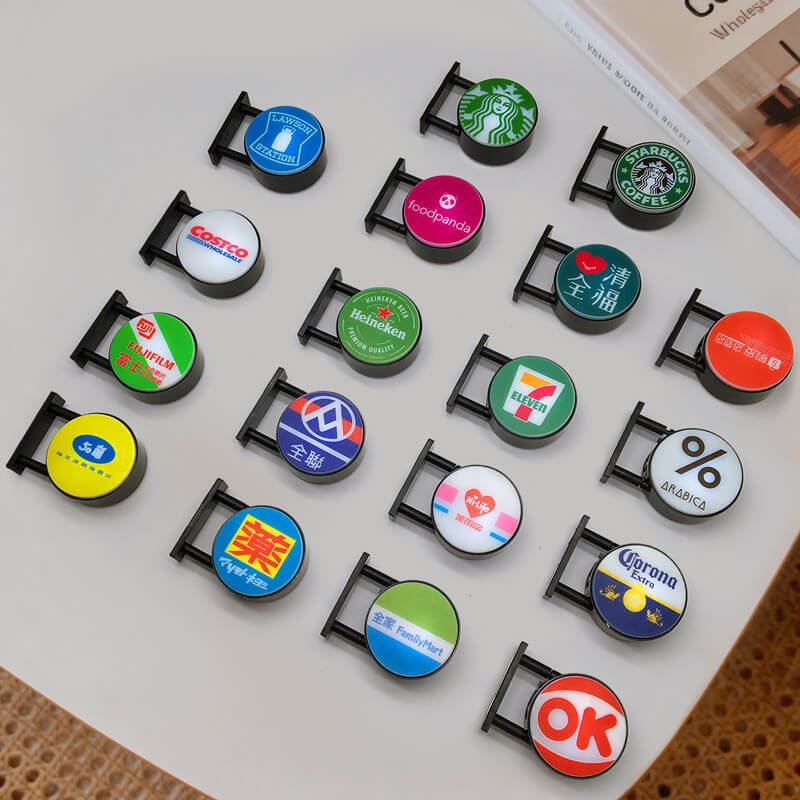 Customizable Round Light-Up Refrigerator Magnet 2 详情 02
