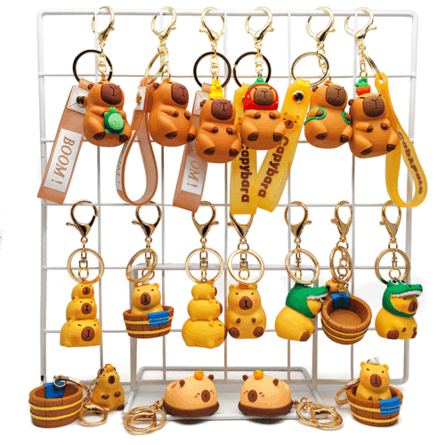 详情_05 Creative Resin Capybara Keychain