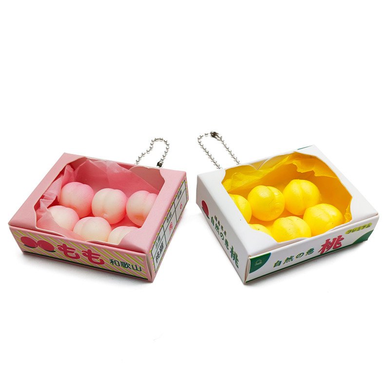 Boxed Faux Fruit Vegetable Crate Keychain 3 详情 06